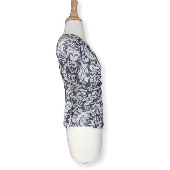 Anthro faux wrap top w asymmetrical hem - Picture 3 of 5